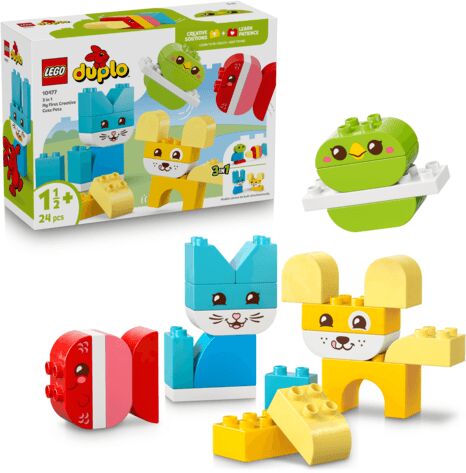 LEGO DUPLO My First 3-í-1 skapandi krúttleg gæludýr 10477