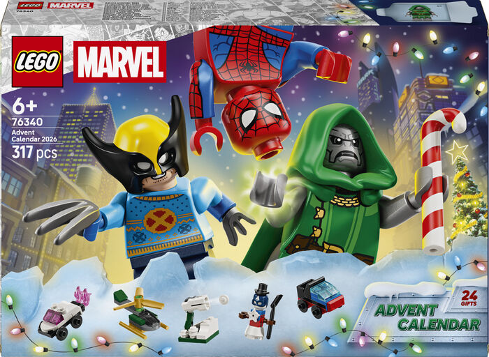 LEGO Marvel jóladagatal 2026 76340