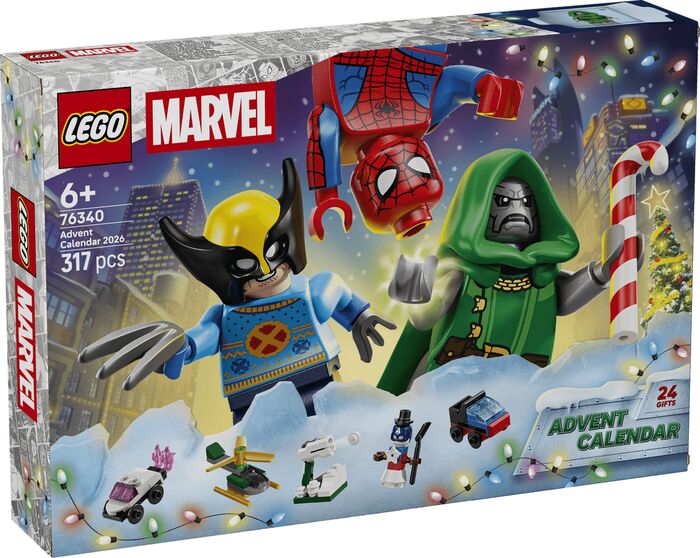 LEGO Marvel jóladagatal 2026 76340