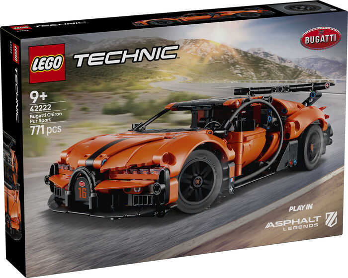 LEGO Technic Bugatti Chiron Pur Sport bíll 42222