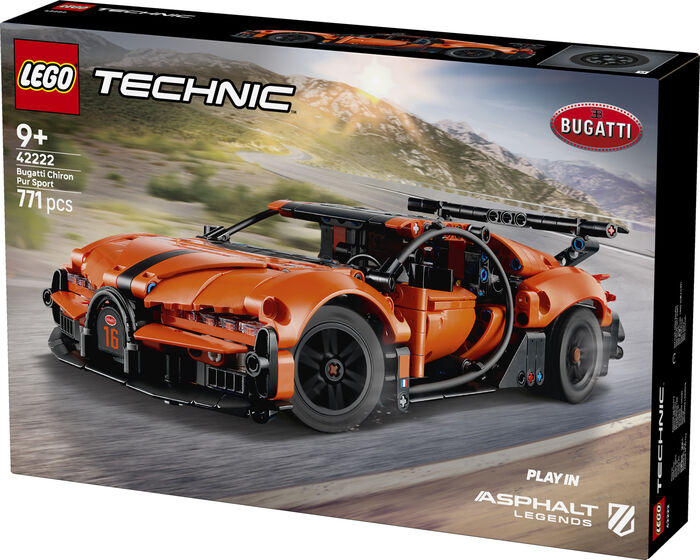LEGO Technic Bugatti Chiron Pur Sport bíll 42222