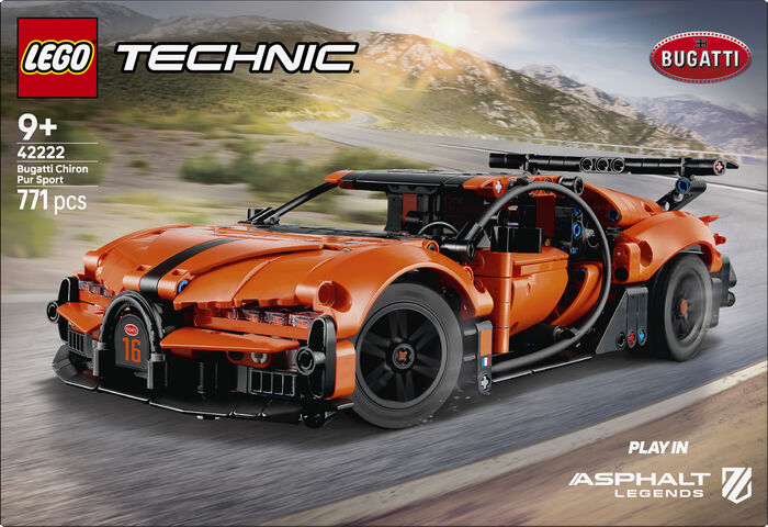 LEGO Technic Bugatti Chiron Pur Sport bíll 42222