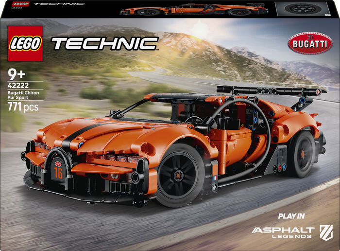 LEGO Technic Bugatti Chiron Pur Sport bíll 42222