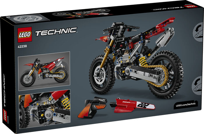 LEGO Technic Ducati Desmo450 MX Factory mótorhjól 42238