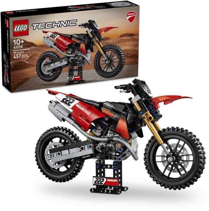 LEGO Technic Ducati Desmo450 MX Factory mótorhjól 42238