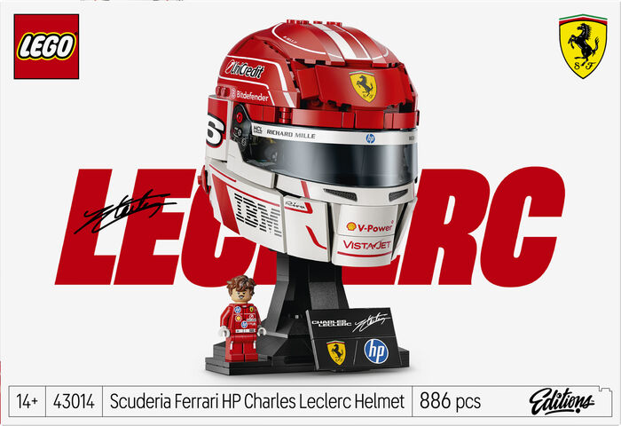 LEGO Editions Ferrari Charles Leclerc hjálmur 43014