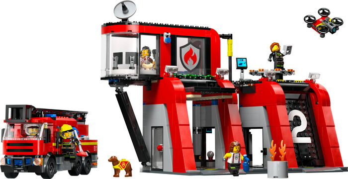 LEGO City slökkvistöð og slökkviliðsbíll 60414