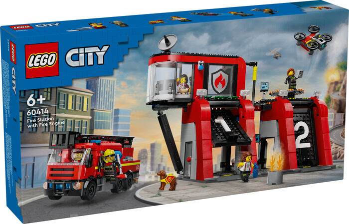 LEGO City slökkvistöð og slökkviliðsbíll 60414