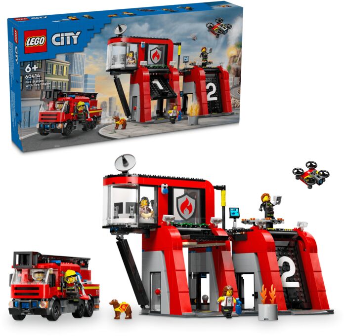 LEGO City slökkvistöð og slökkviliðsbíll 60414