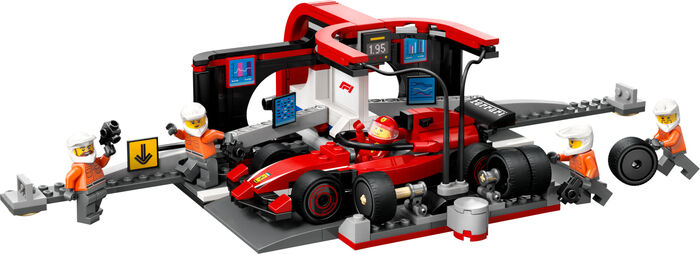 LEGO City F1 pit stop & þjónustulið með Ferrari 60443