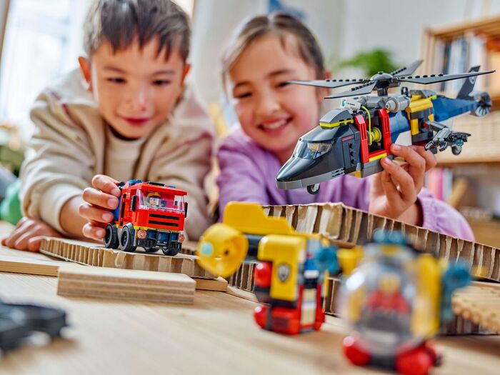 LEGO City þyrla, slökkviliðsbíll & kafbátur 60462