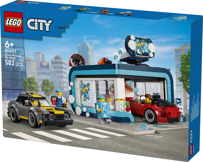 LEGO City bílaþvottastöð með bílum 60497