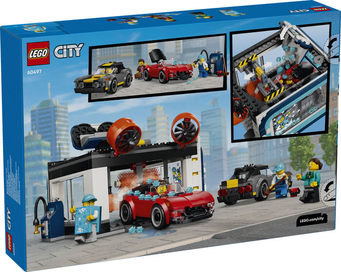 LEGO City bílaþvottastöð með bílum 60497