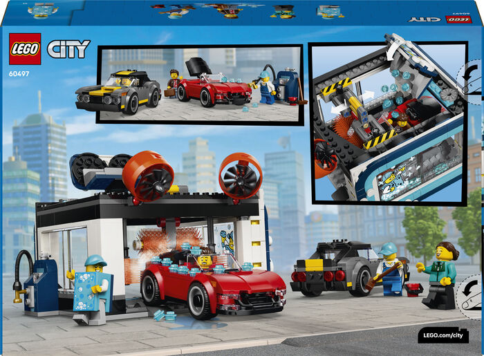 LEGO City bílaþvottastöð með bílum 60497