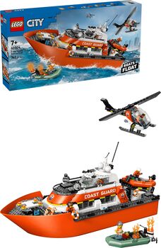 LEGO City landhelgisgæslubátur og þyrla 60504