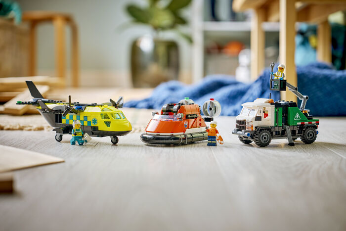 LEGO City flugvél, þjónustubíll & svifnökkvi 60505