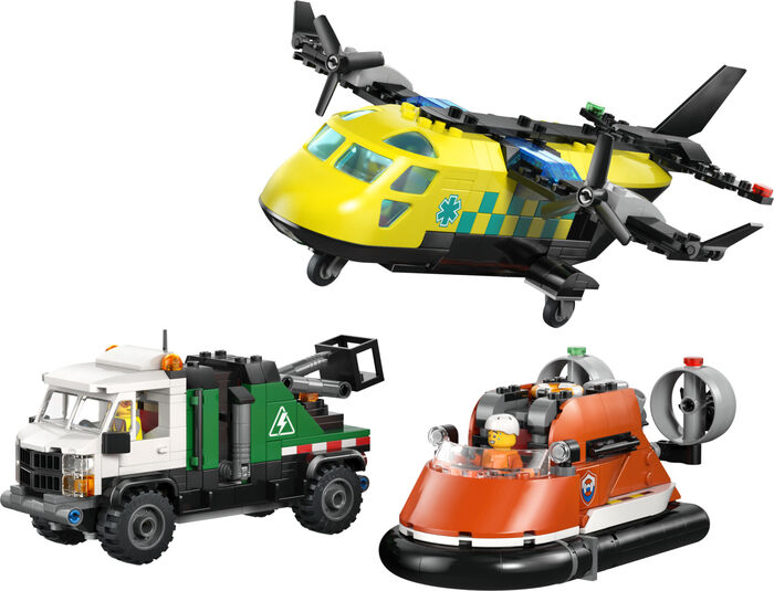 LEGO City flugvél, þjónustubíll & svifnökkvi 60505