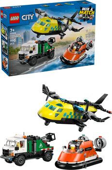 LEGO City flugvél, þjónustubíll & svifnökkvi 60505