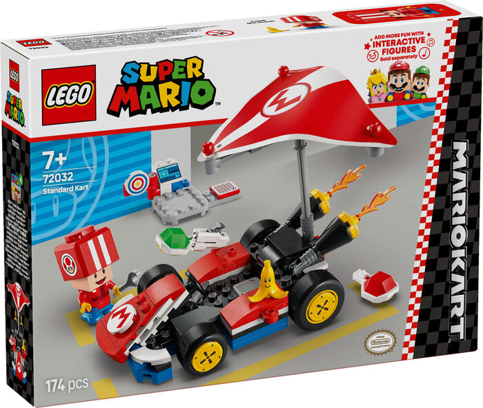 LEGO Super Mario: Mario Kart kappakstursbíll 72032 