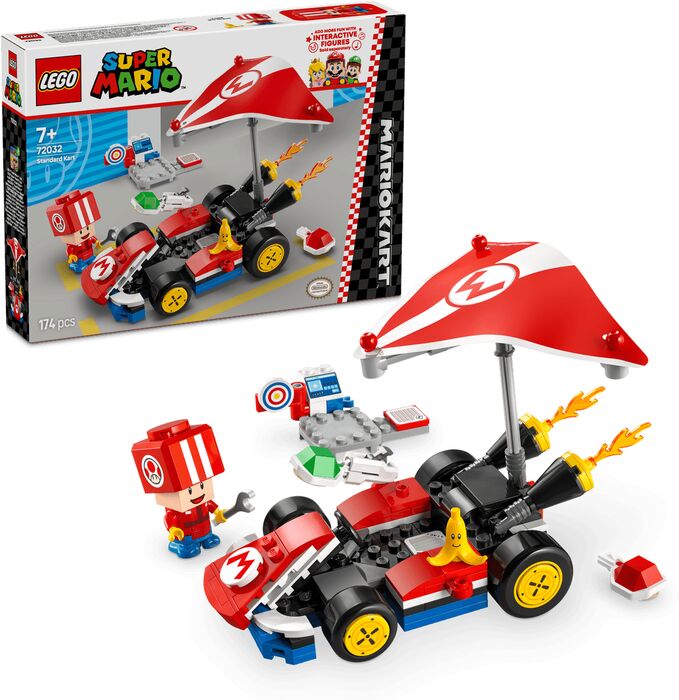 LEGO Super Mario: Mario Kart kappakstursbíll 72032 