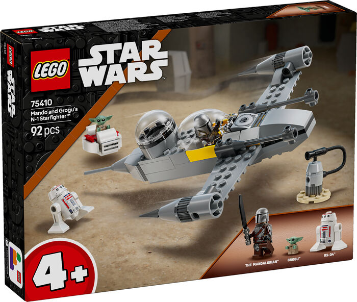 LEGO Star Wars Mando, Grogu og N-1 orrustuvélin 75410