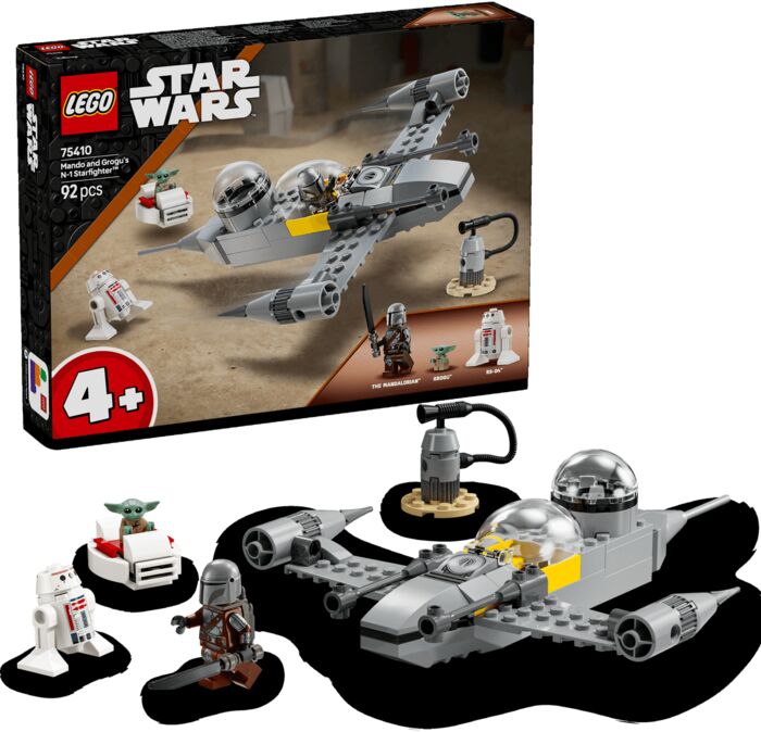 LEGO Star Wars Mando, Grogu og N-1 orrustuvélin 75410
