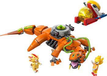 LEGO Sonic Super Shadow against Biolizard 77003