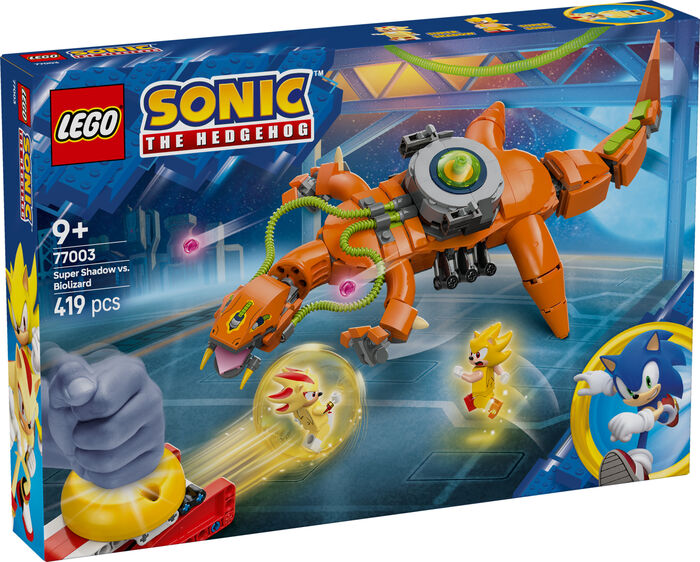 LEGO Sonic Super Shadow against Biolizard 77003