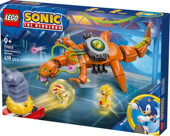 LEGO Sonic Super Shadow against Biolizard 77003