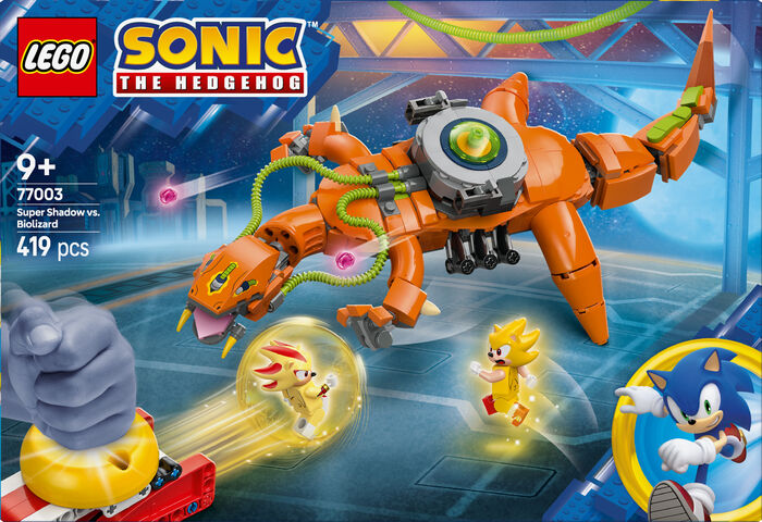LEGO Sonic Super Shadow against Biolizard 77003