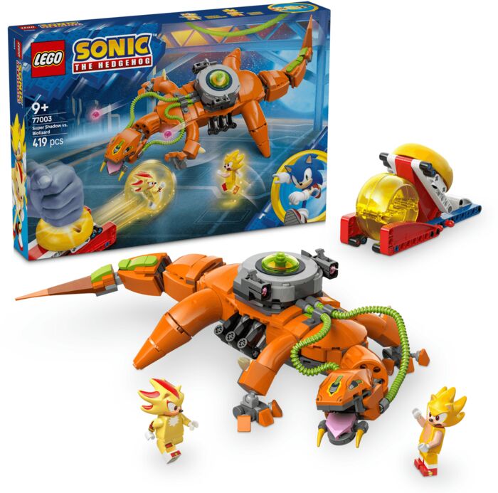 LEGO Sonic Super Shadow against Biolizard 77003