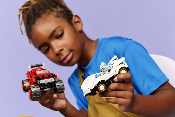 LEGO Sonic Silver á móti Knuckles í bílum 77118