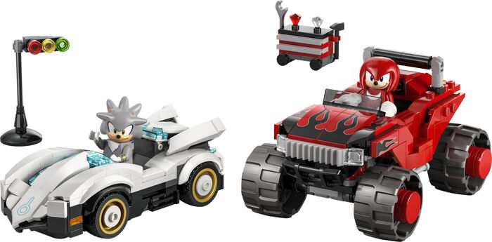 LEGO Sonic Silver á móti Knuckles í bílum 77118