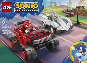 LEGO Sonic Silver á móti Knuckles í bílum 77118