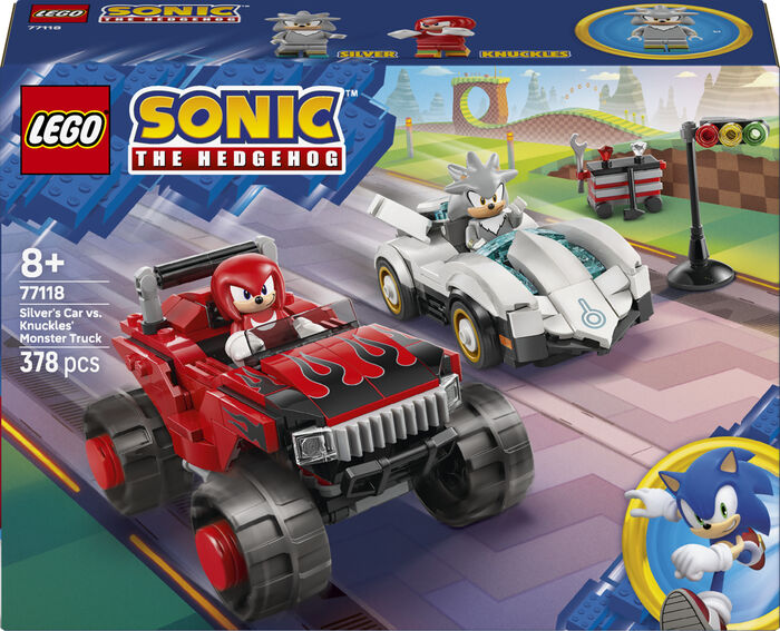 LEGO Sonic Silver á móti Knuckles í bílum 77118