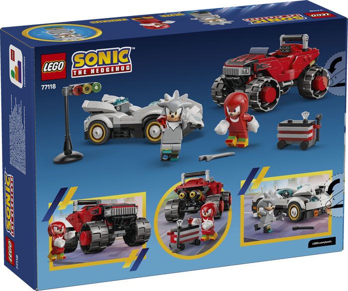 LEGO Sonic Silver á móti Knuckles í bílum 77118