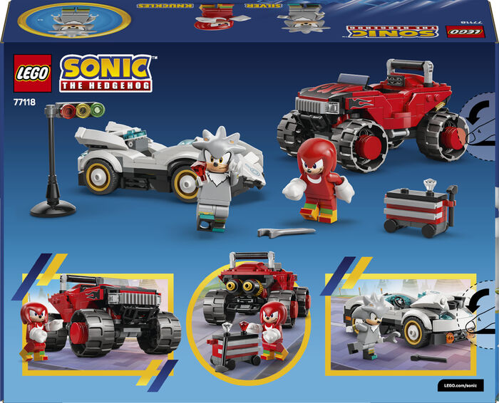 LEGO Sonic Silver á móti Knuckles í bílum 77118
