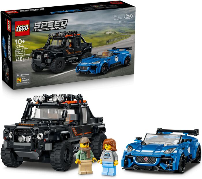 LEGO Speed Champions: Jaguar Project 7 og Land Rover Defender 77264