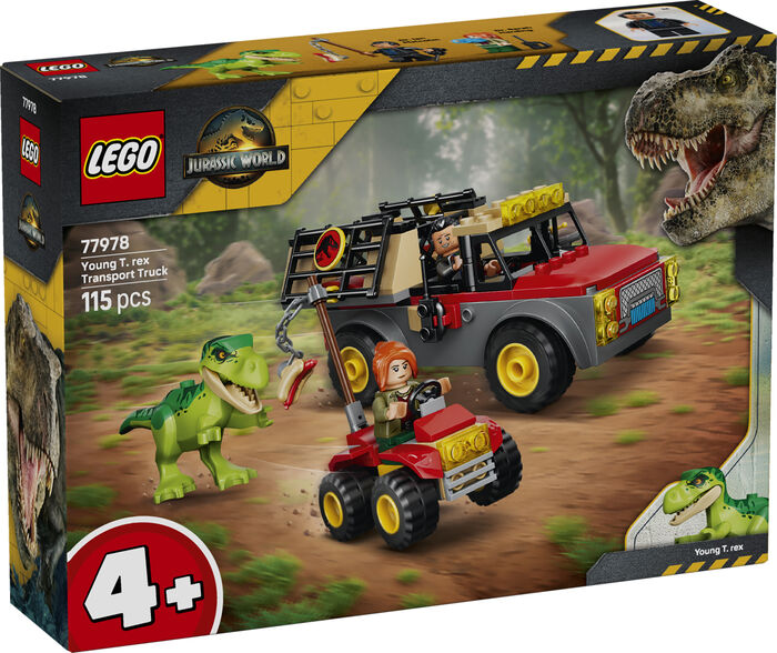 LEGO Jurassic World: T. rex-ungi og flutningabíll 77978
