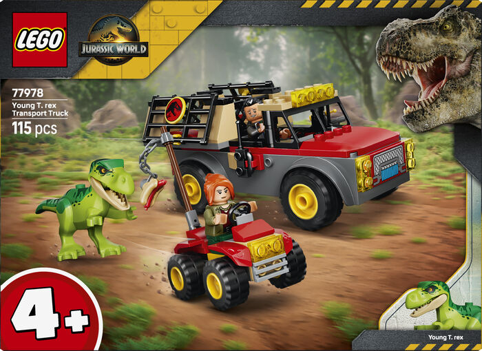 LEGO Jurassic World: T. rex-ungi og flutningabíll 77978