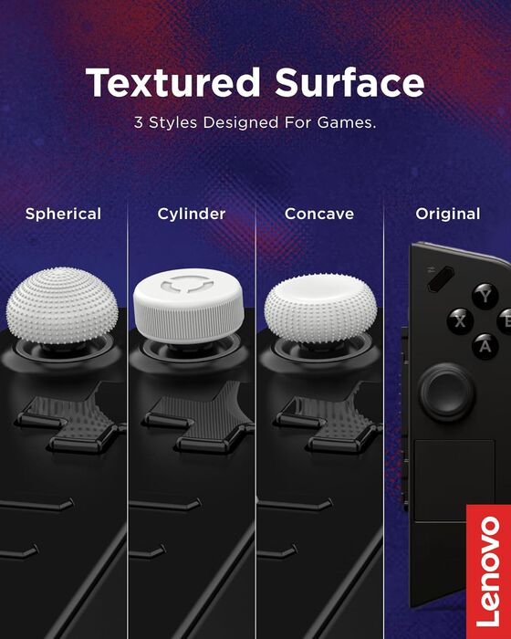 Lenovo Legion Go stýripinnagrip - Hvít