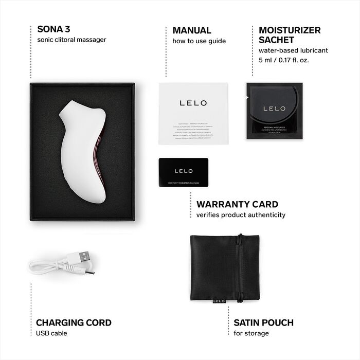 Lelo Sona 3 Cruise sogtæki - Hvítt