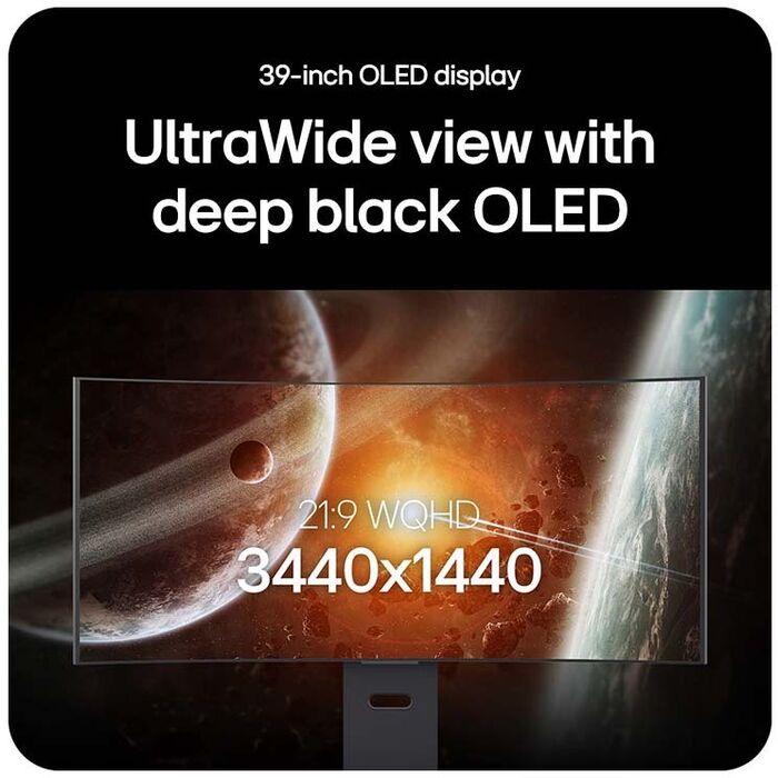 LG UltraGear 39GX900A 39" boginn leikjaskjár - Svartur