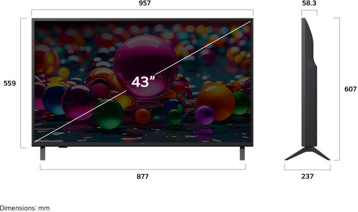 LG 43" UA75 sjónvarp (2025)