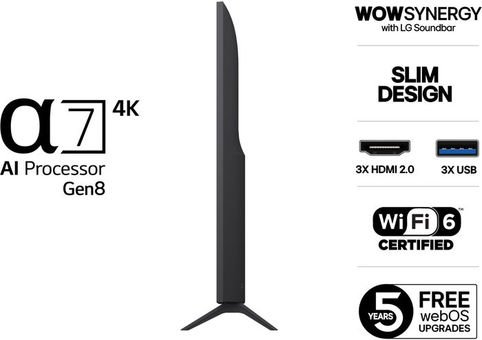 LG 50" UA75 UHD sjónvarp (2025)