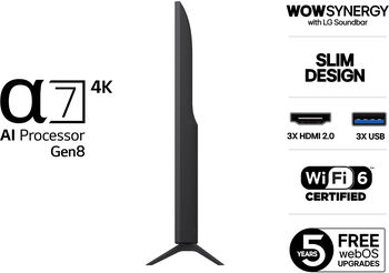 LG 50" UA75 UHD sjónvarp (2025)