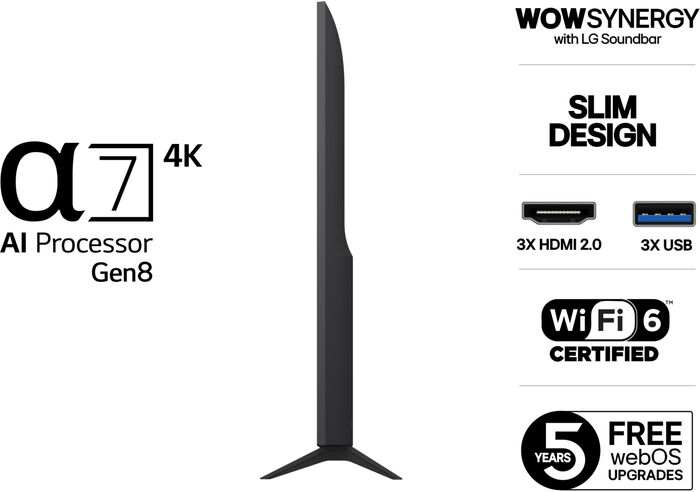 LG 65" UA75 UHD sjónvarp (2025)