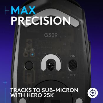 Logitech G309 þráðlaus leikjamús - Svört