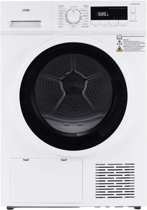 Logik þurrkari LHP8W23E - Hvítur