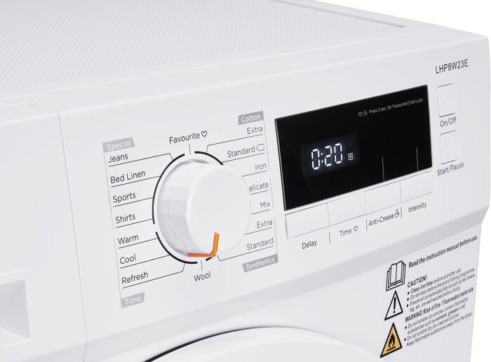 Logik þurrkari LHP8W23E - Hvítur